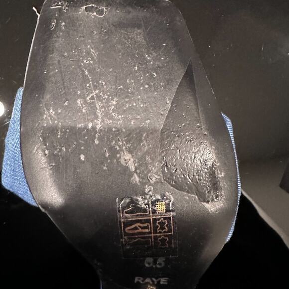 RAYE Hearts Heel in Blue | SLIGHTLY USED - Picture 4 of 6